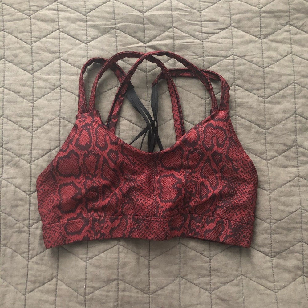 Champion sports bra snake print M